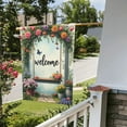 thumbnail image 5 of Welcome Spring Garden Flag 12x18 Inch Double Sided Floral Butterfly Swing Garden Flag Outdoor Yard Decor House Flags, 5 of 6