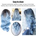 thumbnail image 4 of Long , Adjustable Size Heat  Lightweight Gradient Blue Long Curly  Stylish  For Party For Women For, 4 of 8