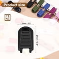 thumbnail image 2 of Uxcell Zipper Pull Cord Lock, Plastic Shoe Lace End Clips for Various Uses Black, 2 of 7
