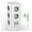 TS-TPS01-DE-GR, variant on Power Strip Tower 2500W With 8/11 AC Outlets + 3 USB Ports + On/Off Switch, Multi Socket Power Strip 2m Cable