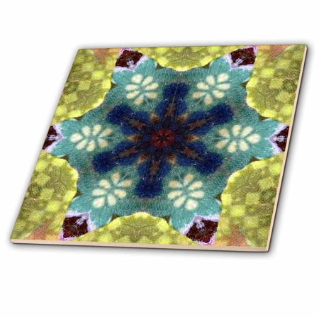 3dRose, Abstract Kaleidoscope Digital Design , 8 Inch Ceramic Tile