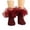 Wine, variant on OOOUM Girls Tulle Ruffle Socks Stretchy Kids Ankle Socks Cute Ruffle Socks Dress Party Daily Wear Navy 8-10 Years