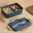 thumbnail image 1 of Boîte à Lunch Adultes Enfants 3 Compartiments Ensemble de Contenants Alimentaires Boîtes Bento, 1 of 8