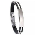 thumbnail image 6 of GKNET Personalised Stainless Steel Men's Bracelet Leather Bangle Daddy Custom Gifts-Orange, 6 of 8