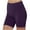 Purple, variant on High Waisted Biker Shorts for Women-5" Tummy Control Fitness Athletic Workout Running Yoga Gym Shorts Blue L