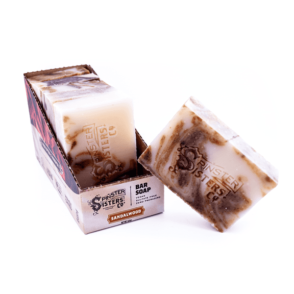 6 Pack Sandalwood Bar Soap Set , All Natural, Moisturizing.