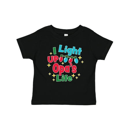 

Inktastic Christmas I Light Up Opa s Life Gift Baby Boy or Baby Girl T-Shirt