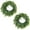 Soft, Green, 2-Pack, No Lights, variant on 22Inch Norfolk Pine Wreath, Real Touch Green Artificial Christmas Wreaths, Christmas Decorations for Window, Wall, Mantel, Outdoor Xmas Holiday Decor (1PCS)