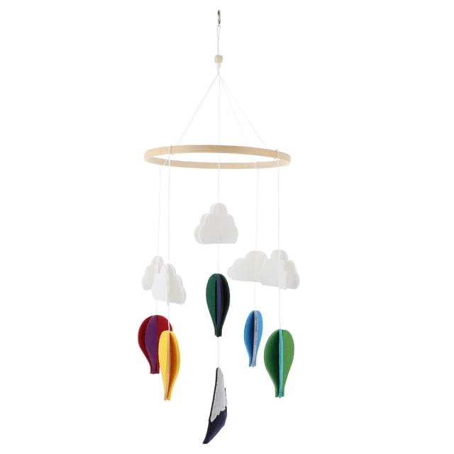 KAKOWELY Colgante de carillón de viento para cuna de bebé, de fieltro, para cochecito de bebé, decoración para habitación infantil
