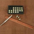 thumbnail image 4 of 26pcs Alphabet Letter Seal Metal Punching DIY Handmade Leather Craft Tool Kit, 4 of 11