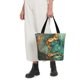 thumbnail image 5 of Fotbe Emerald Color Gold Marble Bolsa de Playa con Estampado, Bolsa de Hombro, Bolsa de Mano Espaciosa, Bolsa de Viaje Ligera, Bolsa de Compras Versátil, 5 of 6
