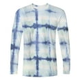 thumbnail image 5 of SGFCWSX Mens Long Sleeve Plaid Shirts,Pullover Lightweight Round Neck Casual Tops Light Blue 4XL, 5 of 5