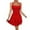 Red_002, variant on HJYCHN Elegant Strapless Mini Dress for Women Flowy Party Wear with Ruched Waist and Ruffle Hem Design Black XS