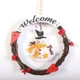 thumbnail image 2 of Colgante de Navidad Wosthever Papá Noel muñeco de nieve decoración circular, 2 of 6
