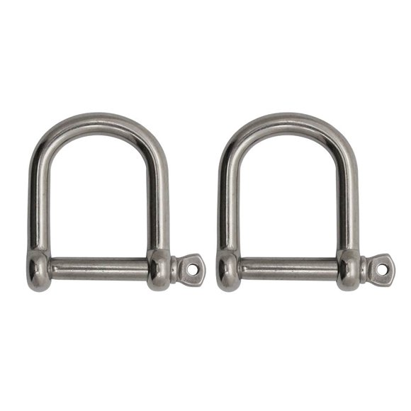 Extreme Max 3006.8228.2 BoatTector Grillete en D ancho de acero inoxidable - 5/16"" Paquete de 2