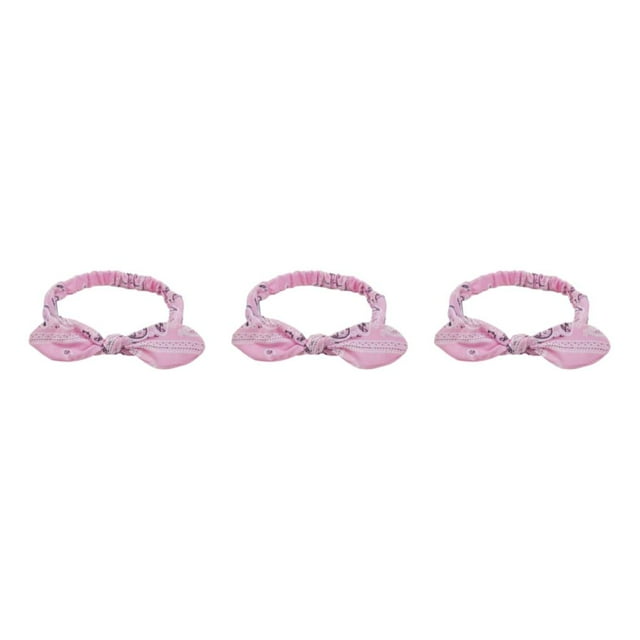 Redempat Stylish Hairband With Sweat Absorbent Features Stay Fresh And Fashionable Pink 3Set