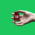 thumbnail image 2 of Alabama 18 National Championships Patch BAMA State Record Embroidered Iron On, 2 of 2