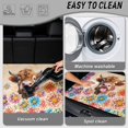 thumbnail image 4 of SEANATIVE Durable Car Trunk Mat Dustproof Non-Slip Backing Cargo Protector Mat Trunk Liner, Universal Fit Scratch-Proof Auto Cargo Area Liner Pad Mat, Funny Highland Cow Boho Floral Beige, 4 of 4
