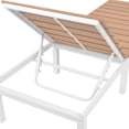 thumbnail image 2 of vidaXL Sun Lounger Aluminum and WPC Brown, 2 of 9