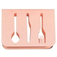 thumbnail image 4 of Vertical Napkin Holder, Napkin Holder Rust Resistant Unique Stylish Easy  Knife Fork Cutout Pattern  For Cafes For Bars For Restaurants Rose Gold, 4 of 8