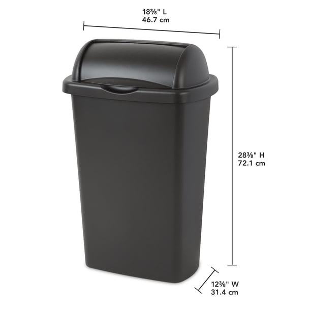 Sterilite 13G Trash Bin (4) - Walmart Business Supplies