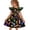 Multicolor, variant on Grblisyd Little Girls Back to School Dress Cute Print Flutter Dresses Cartoon Pencil School Print Dresses First Day Of School Outfits For Girls