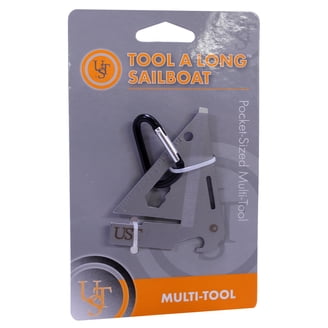 Kikkerland Stainless Steel & Beechwood Crab Multi-Tool - 6-in-1 Compact EDC Tool