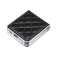 thumbnail image 3 of for Samsung Galaxy Z Flip 6 Case Glitter with Plating Bumper Frame, Bling PU Leather + Hard PC Anti-Scratch Shockproof Lightweight Slim Case for Samsung Galaxy Z Flip 6 Phone Case, Black, 3 of 10