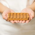 thumbnail image 2 of Slanted Waterfall Teak Wood Soap Dish 2-Pack, 2 of 5
