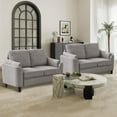 thumbnail image 6 of Soscana Small Sofa Couch Loveseat, 2 Seater Sofa for Living Room Apartment Bedroom Studio Office Small Space,Light Gray,2pcs, 6 of 9