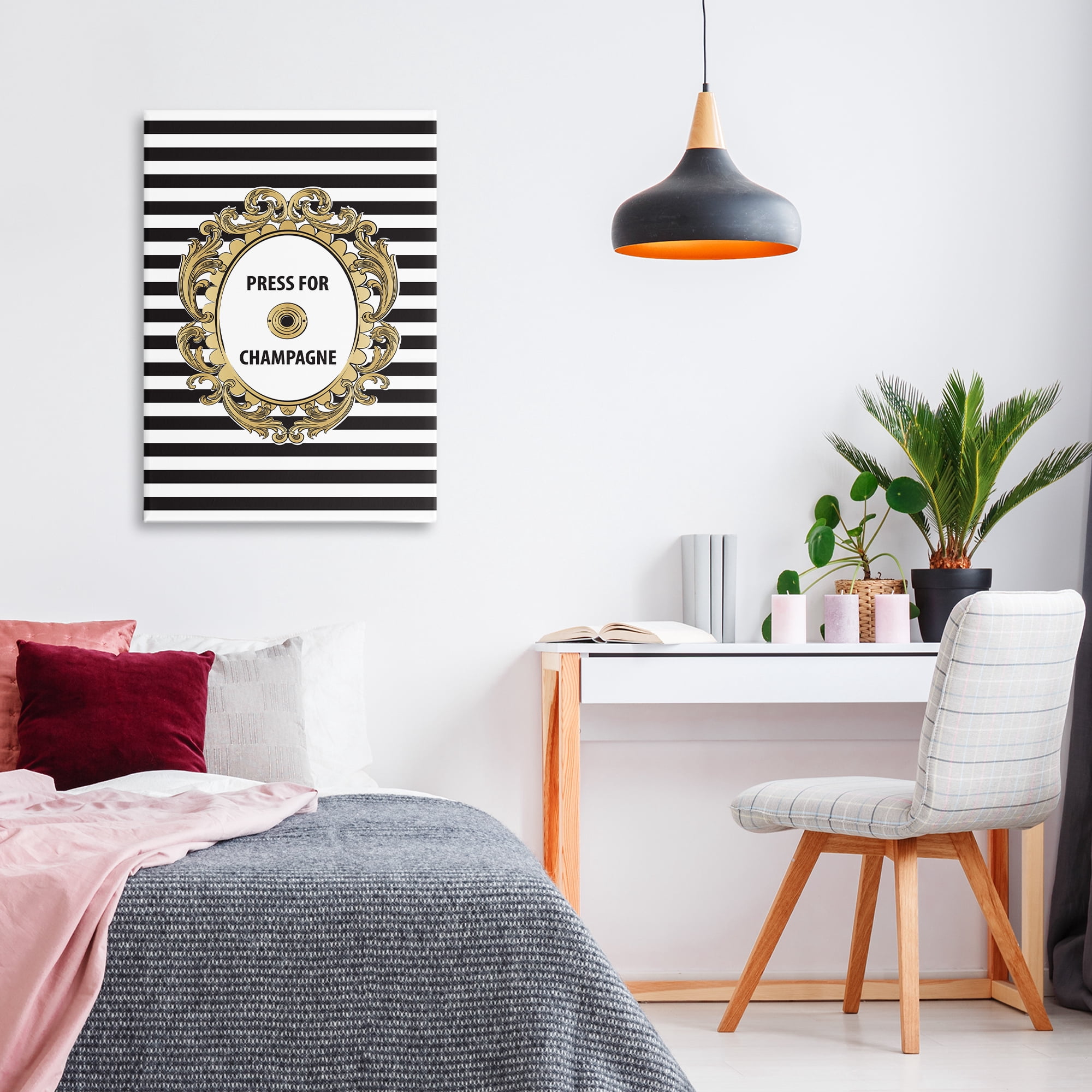 Stupell Industries Press For Champagne Celebration Canvas Wall Art, design by Martina Pavlova