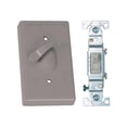 thumbnail image 1 of 14218 1 Gang Gray Toggle Cover 3 Way, 1 of 1