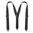 thumbnail image 3 of SGFCWSX Men Y-Type Adjustable Suspenders, Strong Clips Elastic Straps 3.8cm Width Formal Black, 3 of 4