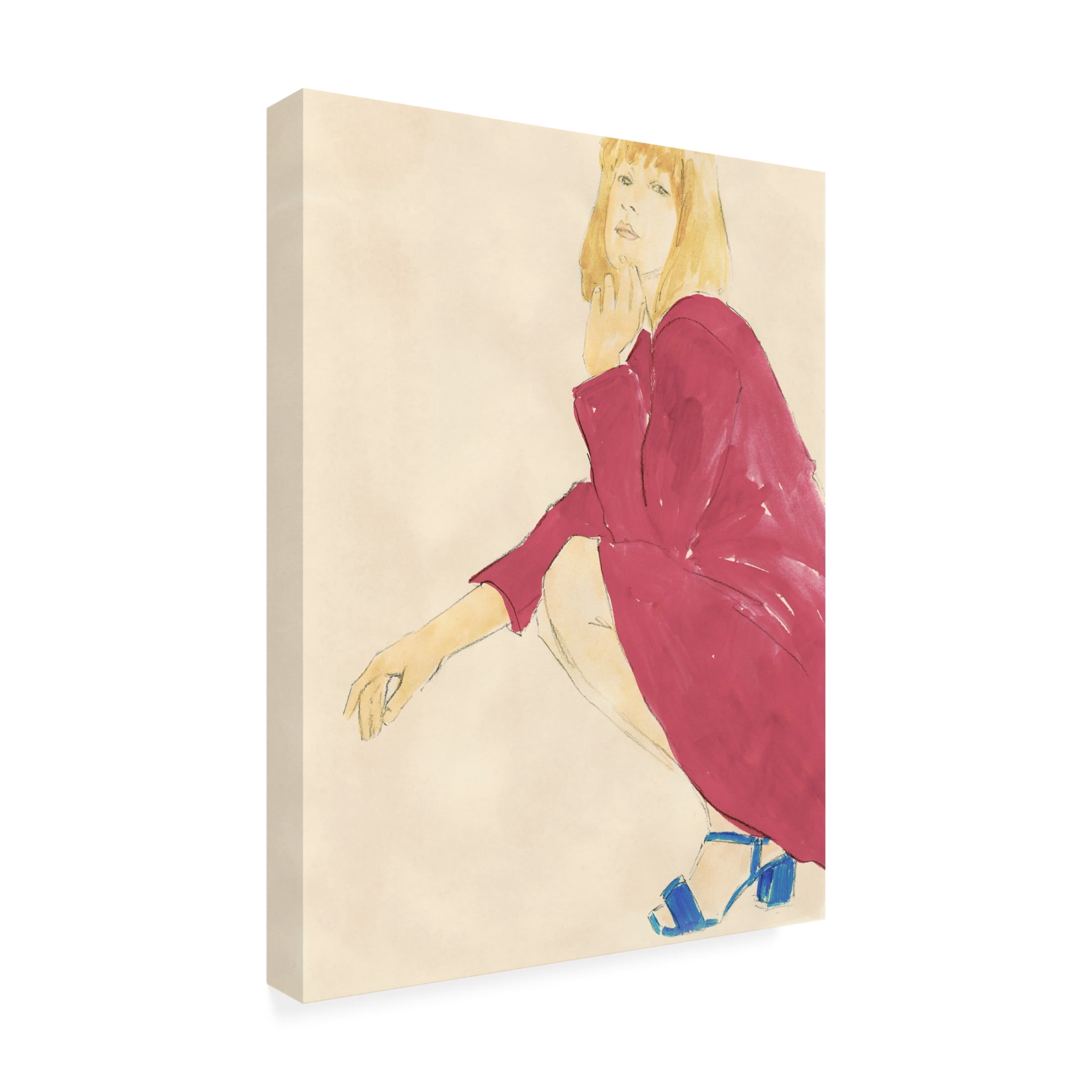 Trademark Fine Art Victoria Barnes  Fashion Maven IV Canvas Wall Art