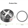 thumbnail image 3 of 2X Blender Blade & Seal Ring Blade for 600W/900W Blender Extractor Blade Accessories, 3 of 7