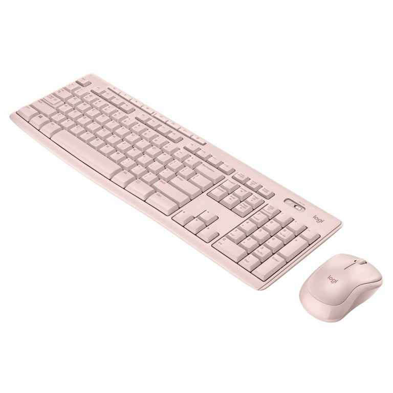 Eve filosofisk Komprimere Logitech Wireless Keyboard and Mouse Combo for Windows, 2.4 GHz Wireless,  Compact Mouse, Rose - Walmart.com