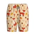 thumbnail image 6 of Daiia Cute Foxes Mens Woven Stretch Pajama Short,Short Pajama Pants-3X-Large, 6 of 7