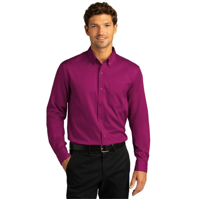 Port Authority Men's Long Sleeve SuperPro React Twill Shirt - W808