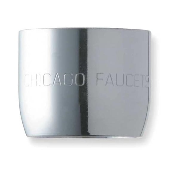 Chicago Faucet Aerated Outlet,Brass,13/16 in - 24 E3JKABCP