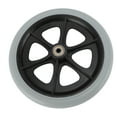 thumbnail image 1 of Reemplazo De Ruedas Para Sillas De Ruedas, Rodamientos De Metal, 2 Piezas, Ruedas Para Sillas De Ruedas, PU Gris, Fuerte Capacidad De Carga Para Personas Mayores, 1 of 7