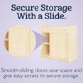 thumbnail image 4 of Foundations SafeGlide Changing Table, Built-In Storage, Gliding Doors, Natural, 4 of 9