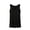 Black, variant on Plus Size Womens Pajamas Loose Breathable Sleeveless Crew Neck Soft Knit Solid Sleep Dress