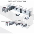 thumbnail image 2 of Multifunction Shower Head Holder, Wall Mount for Bathroom,Silver,Type 1, 2 of 5