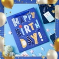 thumbnail image 3 of Usmilegift 13" Birthday Gift Bag with Card and Tissue Paper for Kids Girls Boy,Baby boy Birthday Gift Bags,Birthday Gift Bags Medium Size,Cute Present Bag Gift Bags Set(1PCS Blue Gift Bag), 3 of 6
