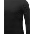 thumbnail image 3 of FashionOutfit Men's Curved-Hem Men's Scoop Long Sleeve Tee, 3 of 3
