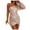 DT-Rose Gold, variant on DailyTrove Women's One-Shoulder Sequin Dress-Sleeveless-Mini-Polyester-for Nightclub/Party-Sparkly One-Shoulder