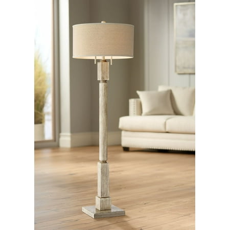 finish floor wood baluster pickled ivy barnes lamp