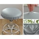 thumbnail image 4 of Funda de lujo para taburete, redonda, elástica, impermeable, para silla r gris, 4 of 7