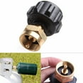 thumbnail image 1 of Fiudx Adaptador de Recarga de Propano Qcc1, Construcción de Latón Macizo de Alta Resistencia, Compatible con Cilindros Desechables de 1 Lb, Fácil de Instalar, Accesorio para Cocinar Al Aire Libre y A, 1 of 6
