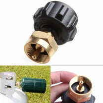 Propane Refill Adapter, Gas Cylinder Tank Coupler, Fits QCC1 / Type1 Propane Tank, Fill 1lb Bottles from 20lb Tank, Solid Brass QCC1 Regulator Valve, 1lb Throwaway Disposable Cylinder